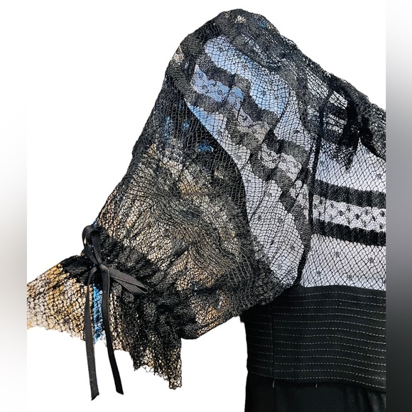 Colette Dinnigan Authentic Lace Black Dress Size XS Garment Made in Australia - Picture 12 of 15